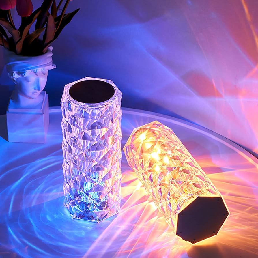 RoseGlower - Crystal rose lamp