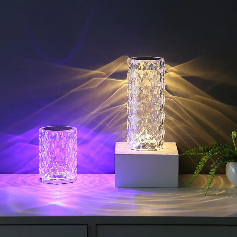 RoseGlower - Crystal rose lamp
